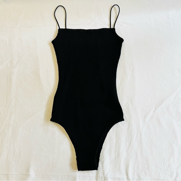 Moussy Tops Nwt Classic Black Moussy Vintage Ribbed Rib Knit Cami